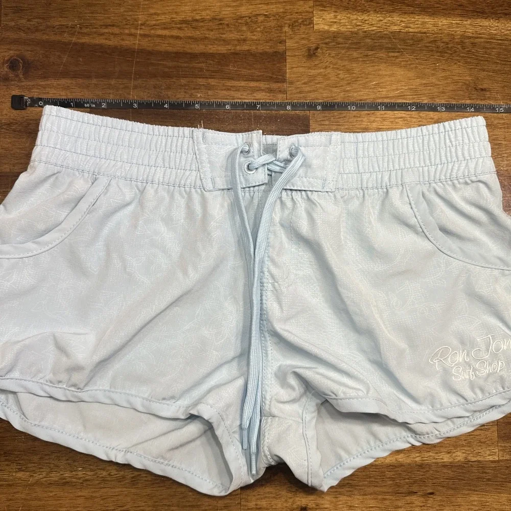 Ron Jon Surf Shop‎ Women's M Board Shorts Elastic Waist Drawstring Swim Bottoms